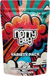 NottyBoy Condoms Pack Variety Combo - 4IN1, Ultra Ribbed, Super Dotted, Contoured, Ultra Thin, Snug Fit, Extra Lubricated, Raised Dots and Multi Flavoured Condom for Men (Pack of 100)