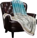 Ocean Sea Sherpa Fleece Blanket Summer Tropical Beach Sea Water Bed Blanket Super Soft Cozy Luxury Blanket 40"x50" - Warm Fuzzy Fluffy Plush Reversible Microfiber Throw Blanket for Couch Sofa