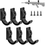 Adoreal 6PCS Gun Rack Wall Mount, Folding Gun Racks, Gun Storage for Wall, Rifle and Shotgun Hooks Indoor Gun Racks