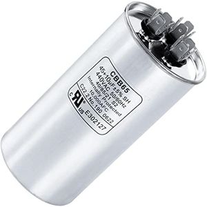 45+10 uF 45/10 MFD (3~80 uF Options Available) 370V or 440V CBB65 Dual Run Capacitor Replacement for Air Conditioner 50/60Hz for AC Motor Run Condenser Fan Motor or Heat Pump