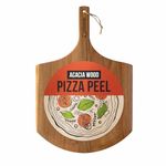 Chef Pomodoro Pizza Peel 14 inch (35.5 cm), Lightweight Acacia Pizza Paddle and Pizza Board for Baking Homemade Pizza and Bread, Wooden Pizza Peel, Pizza Oven Accessories.