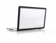 STM Dux for MacBook Air (13-inch) Ultra Protective Case - Translucent PC, Rugged TPU, Mil-Spec Drop Tested Laptop Cover with Textured Rubber Feet - Black