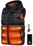 Foxelli Men's Heated Puffer Vest - 