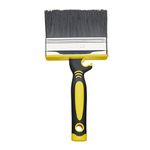 Fit For The Job 4 inch Block Brush, Masonry Brush for Rapid Painting with Smooth & Textured Masonry Paints on Brick, Breeze Block, Render, Pebbledash & More, Masonry Paintbrush, Large Paintbrush