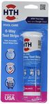 HTH 1276 Swimming Pool Care 6 Way Test Strips, Swimming Pool Water Chemical Tester, 30 Strips