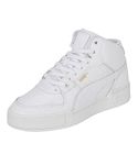 Puma Unisex-Adult CA Pro Mid White-Team Gold Sneaker - 9 UK (38675901)