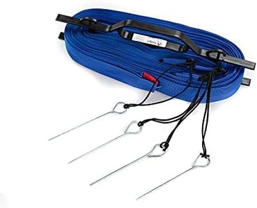 RomiSport N58s, Linee di pallavolo Unisex Adulto, Blu, 16x8m Ankerhaken