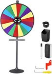WinSpin 36" Prize Wheel Tabletop Floor Stand Spinning Game w/Serving Tray