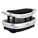 EILISON 3D Vibration Plate Exercise Machine - Whole Body Workout Vibration Fitness Platform w/Loop Bands - Home Training Equipment for Recovery, Wellness, Weight Loss (Silver)