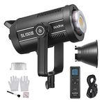 Godox SL150III Studio LED Video Light 160W High Power Photography Light 5600K±200K Dimmable 8 FX Lighting Effects CRI96 TLCI97 Bowens Mount with Remote Control for Studio Live Streaming