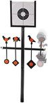 Gamo Deluxe Spinner - 6 Spinning Targets. You Also Get a Bullseye Card Target Holder, 50 targets, balloons and an additional Spinner for the top. For air gun rifle plinking