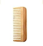 INSIME Organic Wide tooth Neem wooden comb for women hair growth | Neem wood kangi hair comb for women & men | Handmade Wooden hair bamboo comb - Premium Kachi neem comb for hair growth