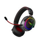 OXS Storm G2 Wireless Gaming Headset, 7.1 Virtual Surround Sound, 3 EQ Modes, 2.4GHz Low Latency, 50mm Driver, 40H Playtime, RGB Light,Bluetooth 5.3, Compatible with PC, Console, Mobile, Black