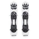 Skiskates - Short Mini Ski Skates for Snow | Skating Skis Snowblades Skiboards | Ice Skates for Snow | Shortest Skis Ever (Ski Boots / White)