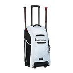 EASTON Catcher's Bat and Equipment Wheeled Bag, White, Jen Schro Softball, Female Edition