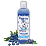 South Bark's Blueberry Facial® Pet Shampoo 355 ml (12 oz.)| Brightener & Tear Stain Remover | Long-Lasting Odor Eliminator | Made in USA