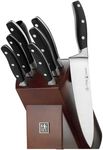 HENCKELS Forged Contour 9 Piece Kitchen Knife Set with Block- Stainless Steel, Ultra Sharp Blades, Knife Block Set, Dishwasher Safe