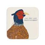 Gift for him | Coaster for cup mug or glass for Dad | for fathers day birthday or christmas from son or daughter | presents for him men | best father papa man (Pheasant)