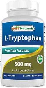 Best Naturals L-Tryptophan 500mg 120 Capsules - tryptophan supplements for natural way to get good night sleep