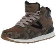 TRETORN Women's Lily Hi-top Sneaker, Camo, 5 UK