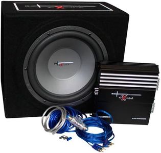Autostyle Excalibur X.3 Extreme, 30,5 cm Reflex Bass Scatola, Pacchetto Che Contiene Kit Amplificatore 1000 W con Cavo e subwoofer