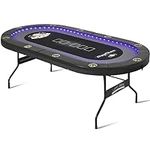RayChee Poker Table Foldable, 10 Pl