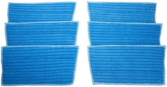 LTWHOME Revolutionary Creation of The Ultra Scrubbing Comportable Using Mop Pads Fit for All HAAN FS, SI and MS Series Steamers with New Size 12.8" x 6.7" (Pack of 6)
