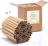 Rivajam 75 Phragmite Reed Mason Bee Tubes | Refill Your Mason Bee House, Bee Hotel Nest Box, Solitary Bee Hive & Pollinator Bee Box | Mason Bee Houses for The Garden Starter Kit & Mason Bees Supplies