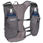 CAMELBAK Zephyr 11 Litre Vest with 2 500ml Quick Stow Water Bottles - Castlerock Grey/Black - 11 Litre/1 Litre