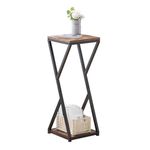 VonDream Tall Plant Stands Indoor, 2 Tier Pedestal Stand, Corner Plant Stands for Indoor Plants Multiple, Small Side Table for Indoor Plants, Tall Plant Table