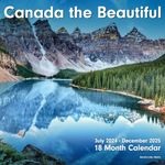 Canadian 18-Month Wall Calendar, 100% Biodegradable 11x17 Inch (Open), Canadian Holidays in English & French, Jul 2024 - Dec 2025 Monthly Calendar, Canada the Beautiful by EcoEarth