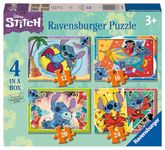 Ravensburger Disney Stitch Jigsaw Puzzles for Kids Age 3 Years Up - 4 in a Box (12, 16, 20, 24 Pieces) - Educational Toys and Games for Children