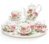 Burton & Burton 8 Piece Porcelain Mini Saddlebrooke Tea Set