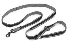 Kurgo 6 in 1 Quantum Leash, Hands Free Leash for Dogs, Running Belt Lead, Crossbody & Waist Belt Style, Reflective, Carabiner Clip, for Training, Hiking, or Jogging, 4 Colors
