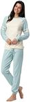 Addison Meadow Aqua and Oatmeal Jogger PJ - Women, XX-Large