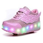 ZCOINS Boy Girl Roller Shoes with L