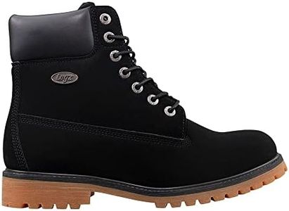 Lugz Men's Convoy Fleece Wr Winter Boot, Black/Gum, 13