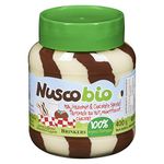 Brinkers Nuscobio Organic Milk & Hazelnut Chocolate Spread Duo - UTZ Certified, Palm Oil-Free, Gluten-Free Spread - 400 g