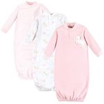 Yoga Sprout Unisex Baby Fleece Gown 3pk, Unicorn, 0-6 Months, Unicorn