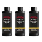 ShineBrew Plastic Restoring Agent Car Maintenance Specialist Nano Plastic Refresh Coating Restore Shine on Plastic & Leather Parts on Car & Bikes | Reduce Dust Accumulation | Each 100ml, Pack of 3