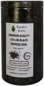 TAPROBANE EXOTICA Premium Ceylon Black Peppercorn (whole)150g in a Reusable Container