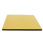 Cake Decor Gold Square Drum Cake Board Cake Base - 14 inch