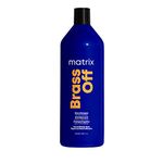 Matrix Brass Off, Blue Shampoo to help neutralise unwanted orange undertones on Lightened Brunette Hair, Total Results 1000ml