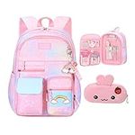 PRNGCAN Pink Kawaii Backpack Starry
