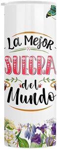 Casitika Regalos Para Suegras. 20 Oz Tumbler With Lid. Gifts For Mother In Law Spanish. Suegra Gifts In Spanish With The Phrase La Mejor Suegra Del Mundo. Ideal For Día De Las Madres.