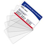 Fabmaker New Medicare Card Protector, 12 Pack Plastic Card Holder for Wallet Single 12 Mil Business Card Sleeve Waterproof Cards Plastic Protector for Credit Card Business Card Social Security Card