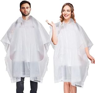 Poncho Pluie, 2 Poncho Imperméable, Poncho EVA Réutilisable, Adulte Unisexe, Camping, Voyage, Activités de Plein Air, Taille Unique