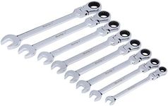 Blue Spot 8 Piece Flexible Head Metric Ratchet Spanner Set