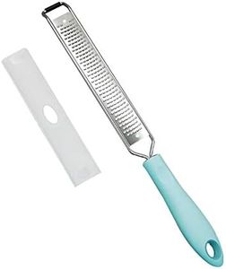 Zester Grater- Parmesan Cheese, Lemon, Citrus, Chocolate, Ginger, Garlic, Nutmeg, Hand Held Grater, Stainless Steel Cheese Grater, Multi-purpose Kitchen Food Grater, Dishwasher Safe