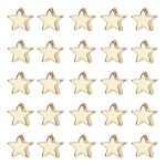 PH PandaHall 60pcs 14K Gold Star Beads 6 mm Twinkle Star Beads Long-Lasting Spacer Beads Metal Brass Star Charm Beads Jewelry Beads for Necklace Bracelet Earring Christmas